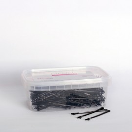 - BIFULL - Horquillas Clip Planas NEGRAS 51 mm 500 gramos