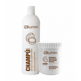 - TAHE - Pack Blumin Aceite de Coco y Bambú Orgánico (champú 1000 ml + mascarilla 700 ml)